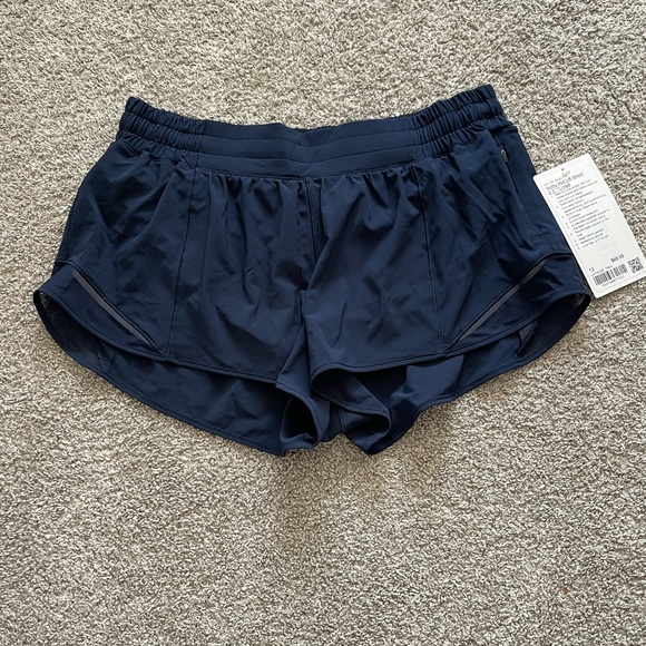 Lululemon Hotty Hot Short, True Navy, Size 12, 2.5” inseam, lined, low rise - Picture 1 of 6